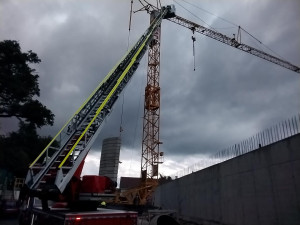 Kuriozní zásahy hasičů: chameleon na drátech, traktor v rybníce, paraglidista v korunách