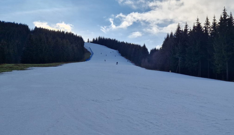 V provozu zůstává například skiareál v Koutech nad Desnou