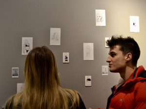 Mezi vystavenými díly byly i různé črty a vytisklé 3D modely