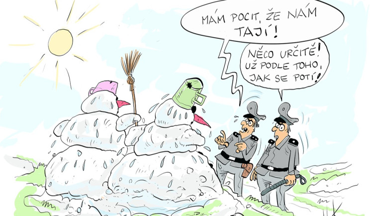 ORAŽENÉ OBRÁZKY: Únorová dávka vtipů od kreslíře Jana Tatarky