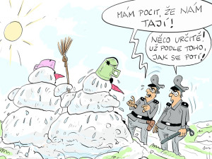 ORAŽENÉ OBRÁZKY: Únorová dávka vtipů od kreslíře Jana Tatarky