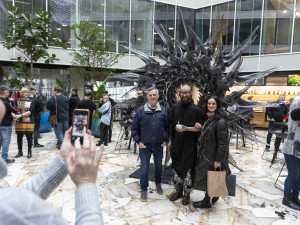 Jan Dostál otevřel v Olomouci svou zatím nejrozsáhlejší výstavu s názvem Space Rotation