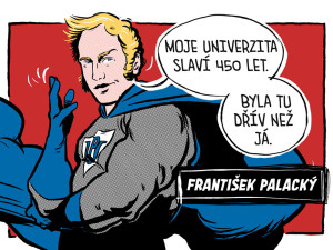 Superhrdinové Palacký a svatá Pavlína. Olomouc společně s univerzitou představila nový vizuál