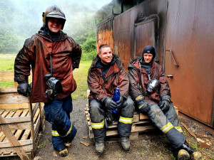 VIDEO: Trénink v ohnivém pekle. Hasiči z Hané ukázali unikátní záběry z flashover kontejneru