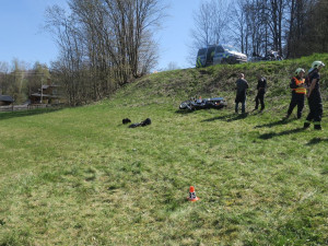 Policie varuje, s teplem přibývá nehod motorkářů. Na Šumpersku havaroval Harley Davidson, škoda je čtvrt milionu
