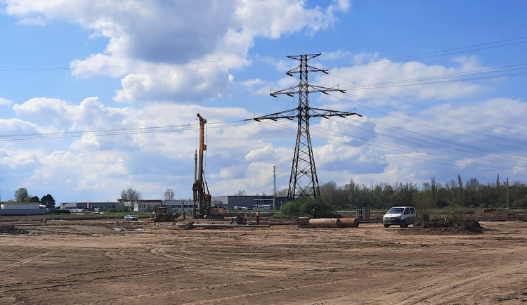 Stavba dálnice D1 u Přerova - ilustrační foto