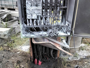 Na Přerovsku hořela trafostanice, do akce zamířila i Sněhurka