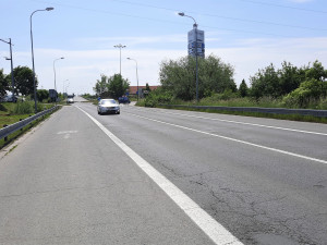 Začínají opravy silnice z Olomouce k nákupnímu centru Olympia. Potrvají až do konce září