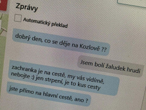 Hluchoněmého cyklistu postihl infarkt myokardu. Díky aplikaci přijeli olomoučtí záchranáři včas