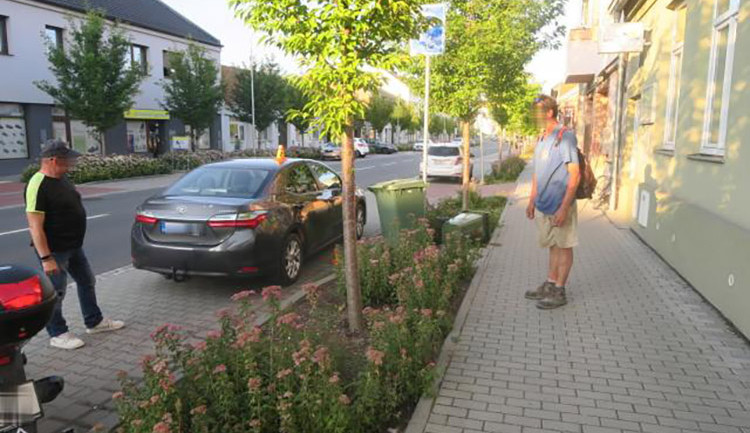 Nehoda podnapilého cyklisty v Prostějově