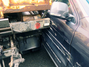 VIDEO: V mlze šofér na Přerovsku hazardoval se životem. Zachránil ho manévr kamioňáků