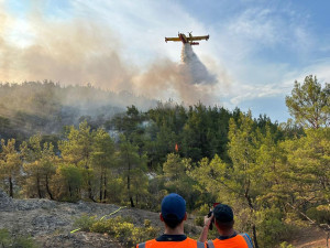 Dřina a nekončící boj. Hasič z Přerova popisuje své zkušenosti z hořícího Řecka