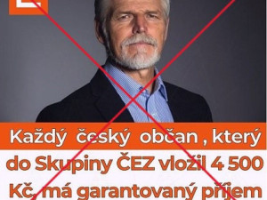 Podvodné reklamy lákají na investování. Využívají prezidenta Pavla i firmu ČEZ