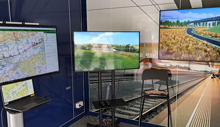 Prezentace záměru vysokorychlostní trati - ilustrační foto