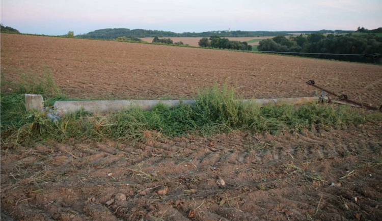 S vyvážečkou řepy strhl mladík sloupy elektrického vedení. Výpadek postihl čtyři obce u Litovle