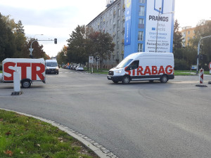 Opravy průtahu Olomoucí přinesou další komplikace. Křižovatka na třídě Svornosti bude do konce týden úplně uzavřená