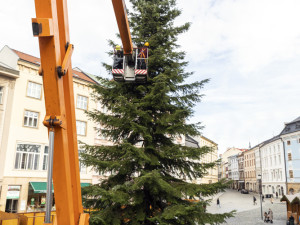 Více stánků s řemeslnými výrobky i zářící vstupní brány. Stavba vánočního městečka v Olomouci finišuje