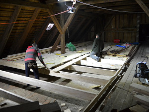 Instalace podlážky v Rudě nad Moravou