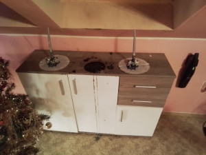 Padající stromy, požár v obývacím pokoji, ale i zavalení koně. Hasiči se na Štědrý den nezastavili