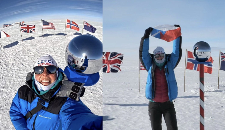 Zubní lékařka loni zdolala jako třetí Češka Mount Everest. Teď dobyla Jižní pól a čeká ji výstup na nejvyšší horu Antarktidy