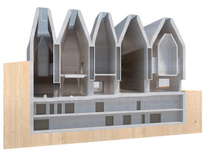 Vizualizace budovy SEFO v centru Olomouce