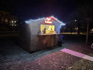 Rybník ometený frézami a nasvícený reflektory. V Litovli se bruslí i večer, zájem je enormní