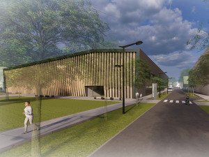 Vizualizace malé haly v Olomouci jsou zatím pracovní verzí a mohou se ještě měnit