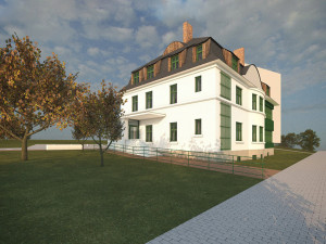 Vizualizace nové podoby městské vily v Dukelské ulici v Jeseníku
