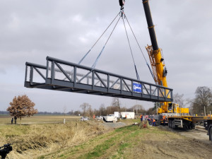 U Olomouce pokročila stavba cyklotrasy za desítky milionů, hotovo má být v listopadu
