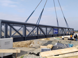 U Olomouce pokročila stavba cyklotrasy za desítky milionů, hotovo má být v listopadu