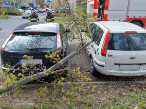 Poničené střechy i pády stromů na trať. Hasiči v Olomouckém kraji řešili kvůli vichru desítky událostí