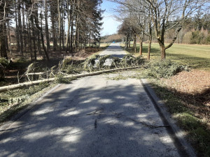 Poničené střechy i pády stromů na trať. Hasiči v Olomouckém kraji řešili kvůli vichru desítky událostí