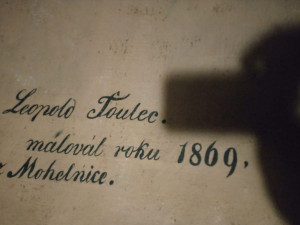 Ve věži farního kostela dnes Zábřeh vystaví nedávno objevený obraz Leopolda Toulce