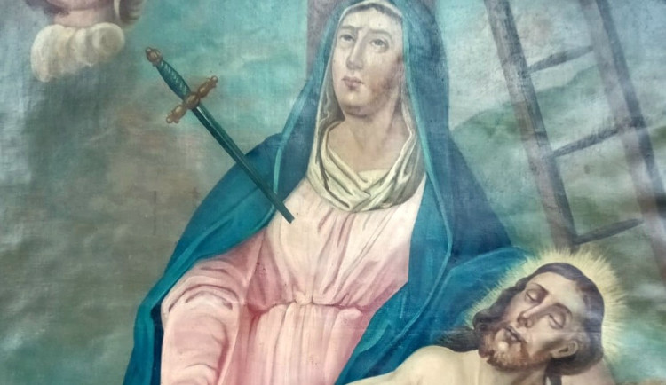 Ve věži farního kostela dnes Zábřeh vystaví nedávno objevený obraz Leopolda Toulce