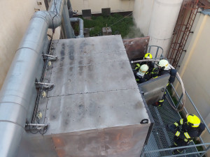 V Plumlově hořel průmyslový areál. Škoda je podle odhadů 3 miliony korun