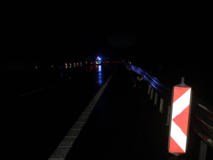 Na dálnici D35 mezi Olomoucí a Mohelnicí došlo za silného deště ke dvěma nehodám