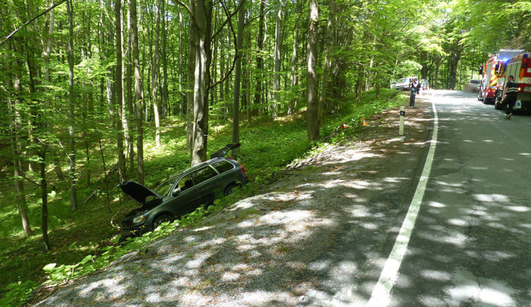 Nehoda poblíž obce Rejvíz na Jesenicku