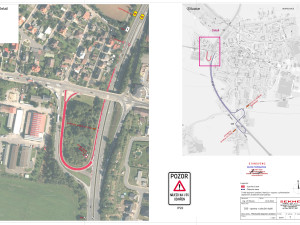 V Mohelnici se na čas zavře klíčová odbočka na dálnici směrem do Čech. Na sjezdech je poškozeý asfalt