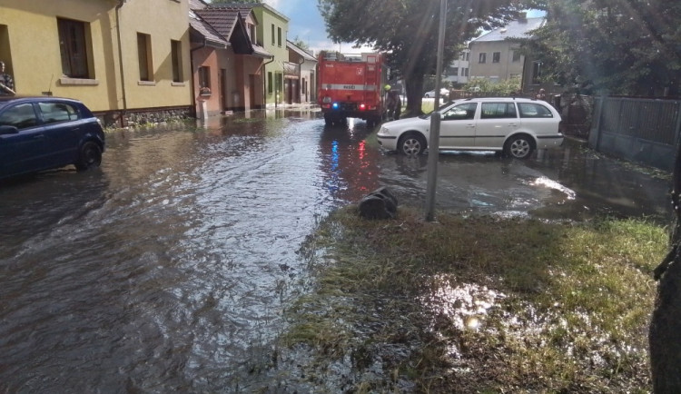 Příval vody zaplavil sklepy na několika místech v Olomouci