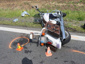 4 - Dopravní nehoda na obchvatu Olomouce si vyžádala transport dvou lidí do nemocnice