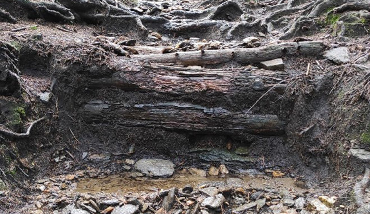 Příkrou pěšinu k hoře Šerák v Jeseníkách čeká úprava