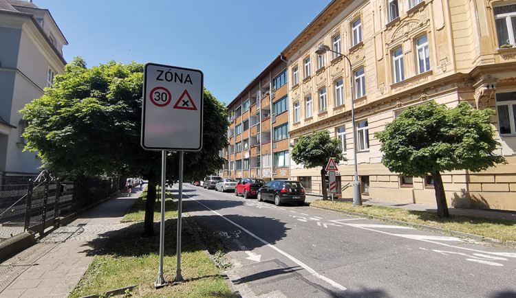 Zóna 30 v Olomouci - ilustrační foto