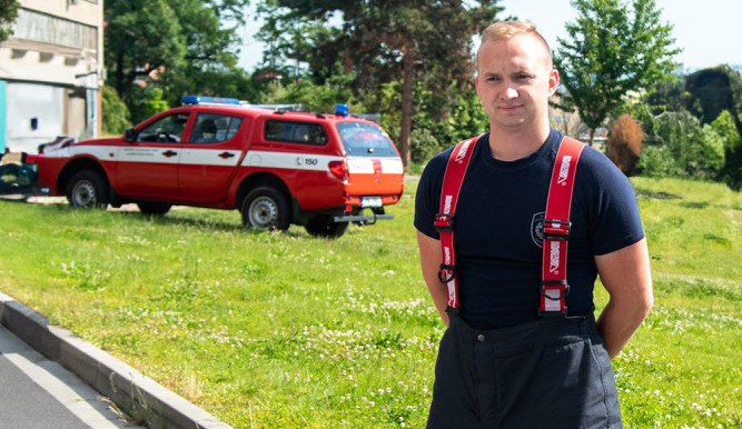 Hasič Vít Večeřa je vděčný za pomoc odborníkům z Fakultní nemocnice Olomouc