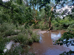 Z rozvodněné Moravy hasiči vylovili deset lidí včetně pěti dětí. Pro další ženu musel přiletěl vrtulník