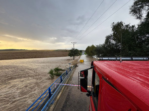 Bouřky zvedly toky v Olomouckém kraji. Řeka Haná je na třetím stupni povodňové aktivity
