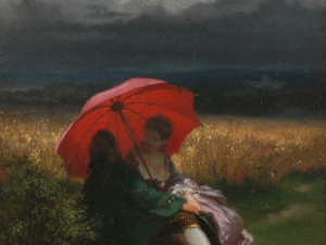 Do Čech pod Kosířem se po 170 letech vrátilo vrcholné dílo Josefa Mánesa Červené paraplíčko