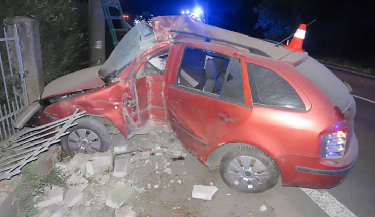 Dopravní nehoda v obci Milotice nad Bečvou