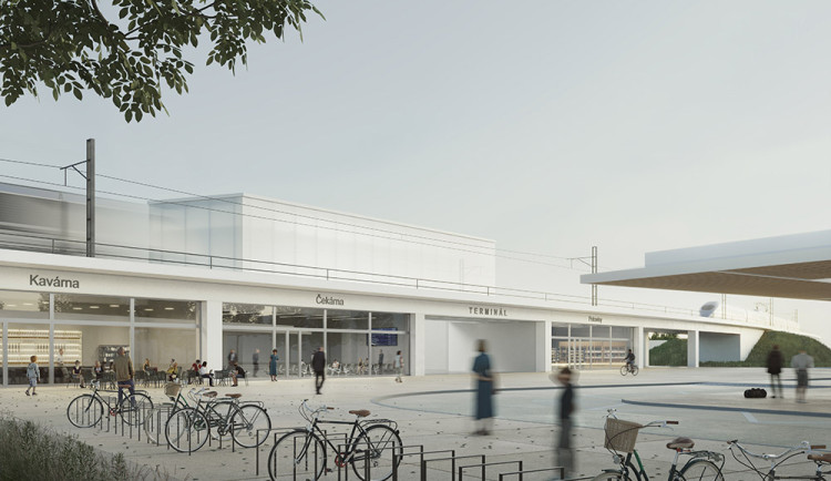Vizualizace nového nádraží v Hranicích