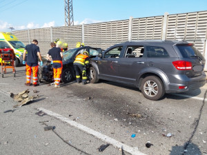 6 - Dopravní nehoda u obce Horní Moštěnice na Přerovsku