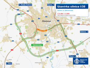 Kolony a zácpy po celé Olomouci. Opravy Velkomoravské ráno notně zkomplikovaly dopravu